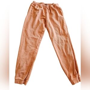 ATM Anthony Thomas Melillo Peach Pink Cotton Sporty Outdoor Sweatpants Joggers S